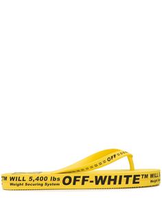 Off-White вьетнамки с логотипом