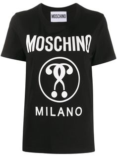 Moschino футболка с принтом Double Question Mark