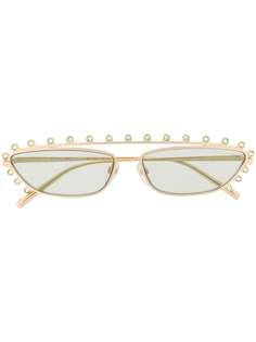 Marc Jacobs Eyewear декорированные солнцезащитные очки в оправе кошачий глаз
