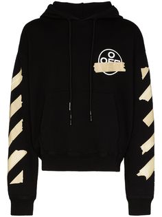 Off-White толстовка с капюшоном и логотипом