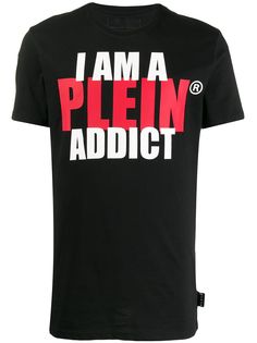 Philipp Plein футболка с надписью I am a Plein addict