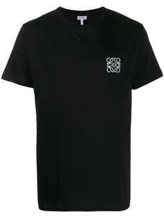 Loewe футболка с вышивкой Anagram