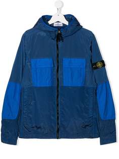 Stone Island Junior ветровка с капюшоном