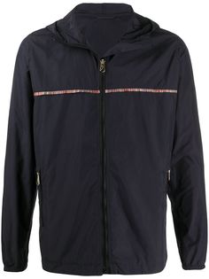 PAUL SMITH куртка с капюшоном и отделкой в полоску