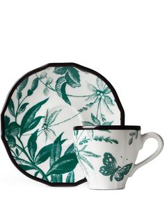 Gucci кофейная чашка Herbarium