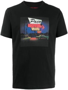Paco Rabanne футболка с круглым вырезом и фотопринтом