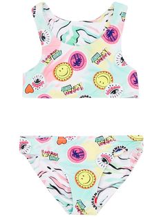 Kenzo Kids купальник Paris с принтом