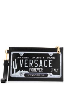 Versace клатч с принтом