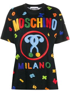 Moschino футболка с логотипом