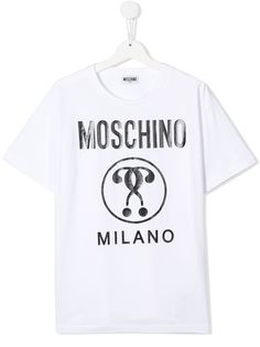 Moschino Kids футболка с логотипом