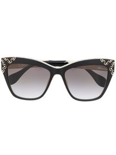 Blumarine солнцезащитные очки в оправе кошачий глаз с кристаллами
