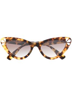 Miu Miu Eyewear солнцезащитные очки в оправе кошачий глаз