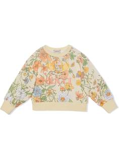 Gucci Kids толстовка с вышивкой Gucci Tennis