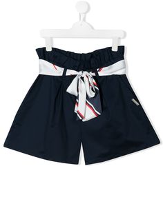 Msgm Kids шорты с завышенной талией и завязками