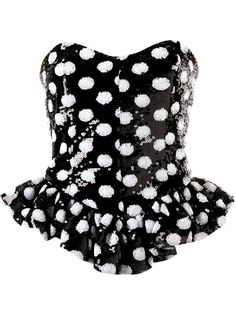 Giuseppe Di Morabito топ в горох с пайетками