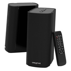 Колонки Bluetooth Creative T100, 2.0, черный [51mf1690aa000]