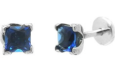 Серебряные серьги Evora