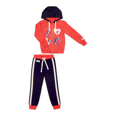 Спортивный костюм Lucky Child: куртка и брюки коралл/синий