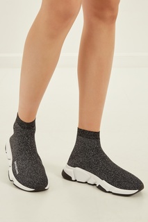 Текстильные кроссовки с люрексом Balenciaga