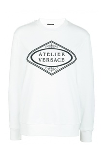 Белый свитшот оверсайз Versace