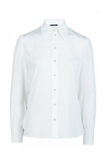 Белая блуза с кристальными пуговицами Vuall