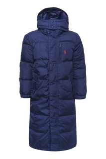 Удлиненный пуховик с капюшоном Ralph Lauren Kids