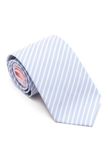 Светлый галстук в полоску Prada