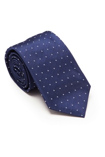 Синий галстук с сердцами Prada