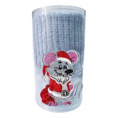 Полотенце для лица (50x90 см) Santa Mouse Подушкино