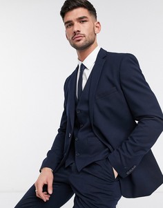 Узкий фланелевый пиджак French Connection wedding-Голубой