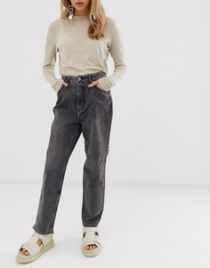 Выбеленные джинсы в винтажном стиле с завышенной талией Cheap Monday-Черный