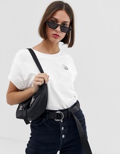Футболка из органического хлопка с принтом черепа Cheap Monday-Белый