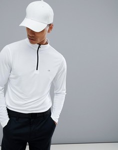 Белый свитшот на молнии Calvin Klein Golf Tech C9304