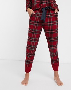 Фланелевые джоггеры от пижамы Abercrombie & Fitch-Красный