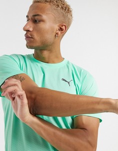 Мятно-зеленая футболка Puma-Зеленый