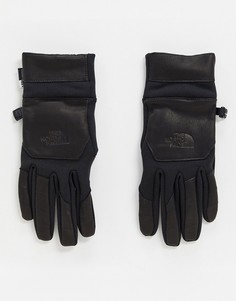 Черные кожаные перчатки The North Face-Черный