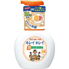Пенное мыло Lion Kirei Kirei с ароматом апельсина, флакон-дозатор 250 мл