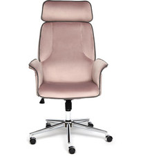 Кресло TetChair Charm велюр розовый/серый T14/T18