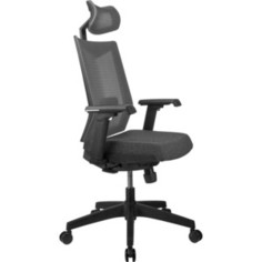 Кресло Riva Chair RCH T27H серая ткань (STI-01) серая сетка BTC-06