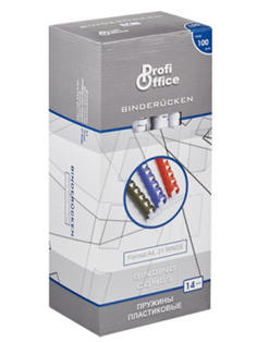 Пружины для переплета ProfiOffice 14mm 100шт White 4354