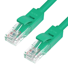 Сетевой кабель GCR Premium UTP 30AWG cat.6 RJ45 T568B 0.2m Green GCR-LNC625-0.2m Greenconnect