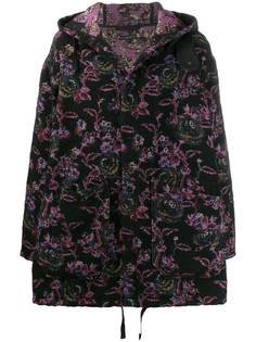 Engineered Garments пальто из гобелена с капюшоном