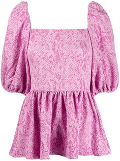 Stine Goya топ со змеиным принтом и баской