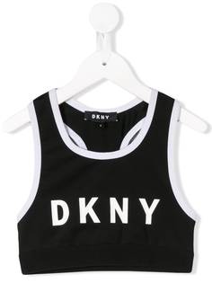Dkny Kids укороченный топ с логотипом