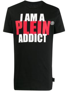 Philipp Plein футболка с надписью I am a Plein addict