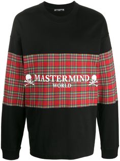 Mastermind World толстовка в клетку тартан с логотипом