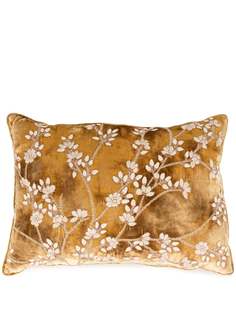 Anke Drechsel диванная подушка с цветочной вышивкой