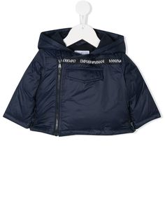 Emporio Armani Kids пуховик с капюшоном