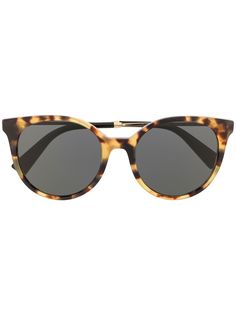Valentino Eyewear солнцезащитные очки в оправе кошачий глаз черепаховой расцветки
