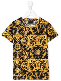 Versace Kids футболка с принтом